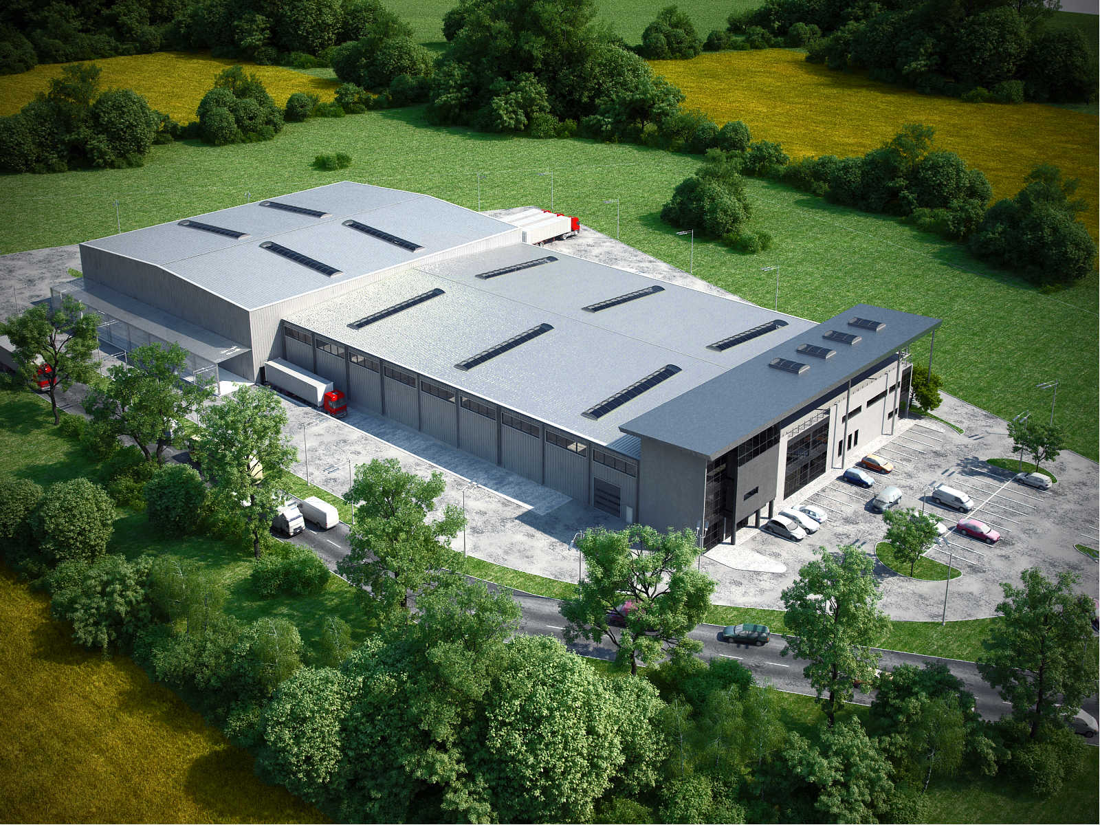 Projekt architektoniczny ZAKŁAD PRODUKCYJNY Z BIUROWCEM